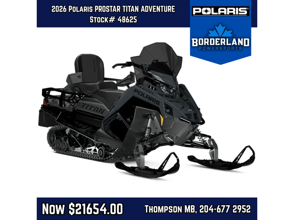 2026 Polaris SNO-PROSTAR TITAN ADVENTURE 