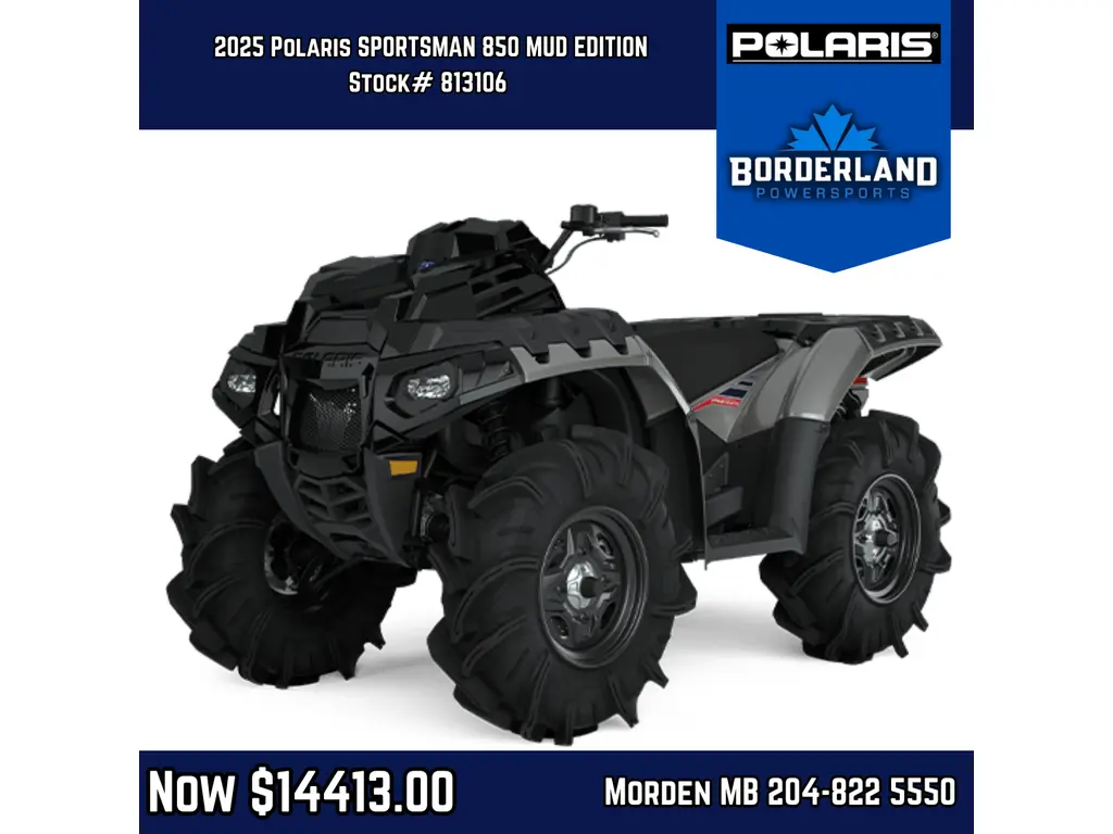 2025 Polaris SPORTSMAN 850 MUD EDITION - TIT. METALLIC Mud Edition