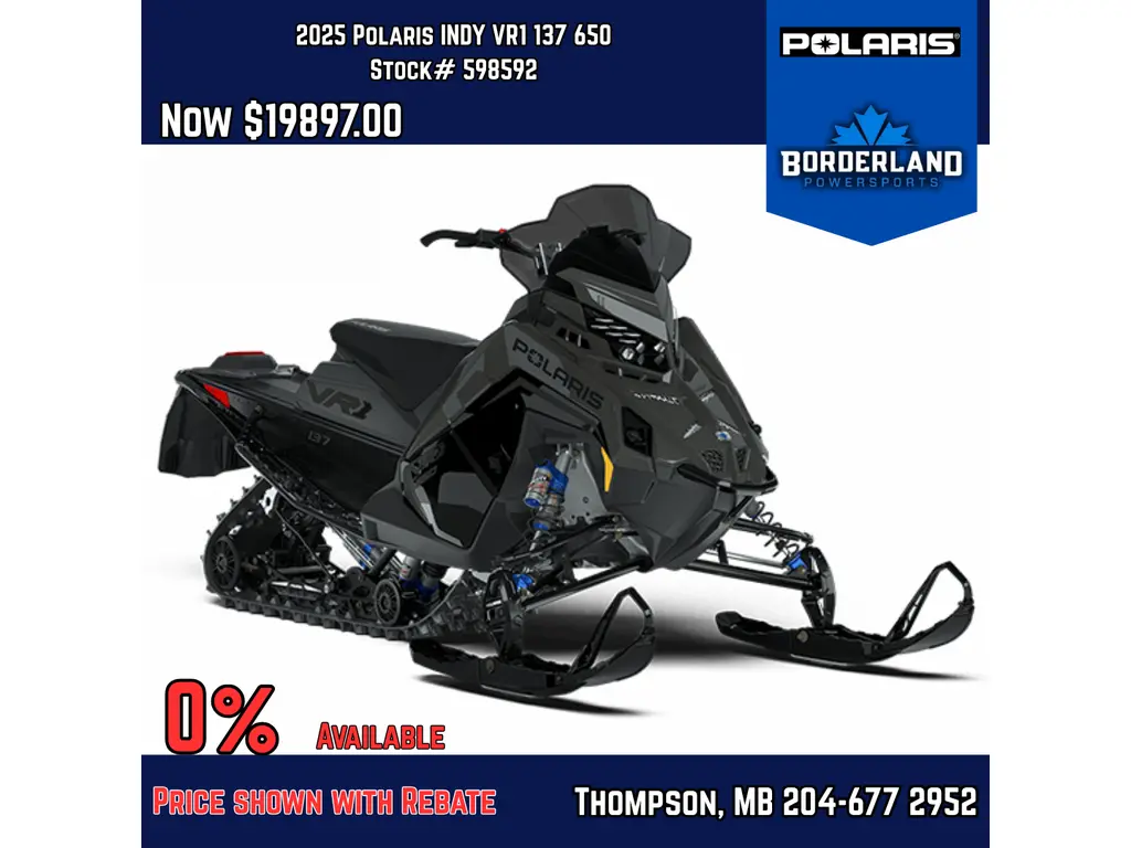 2025 Polaris INDY® VR1 137 650 - Grey / Gloss Black