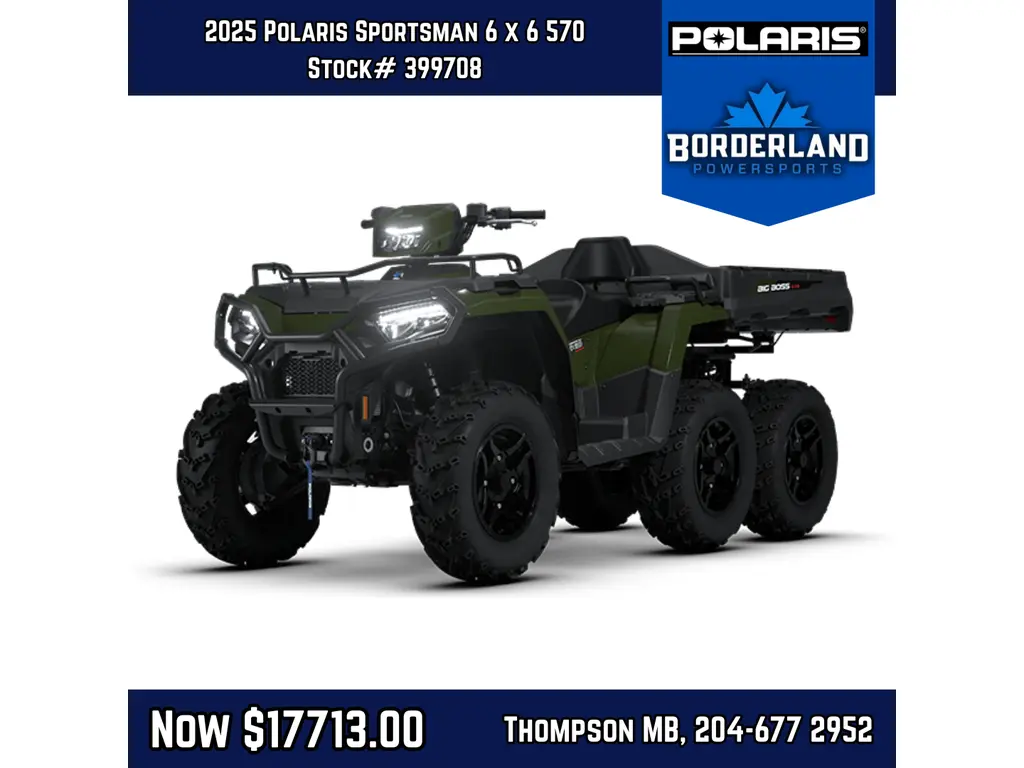 2025 Polaris Sportsman 6 x 6 570 