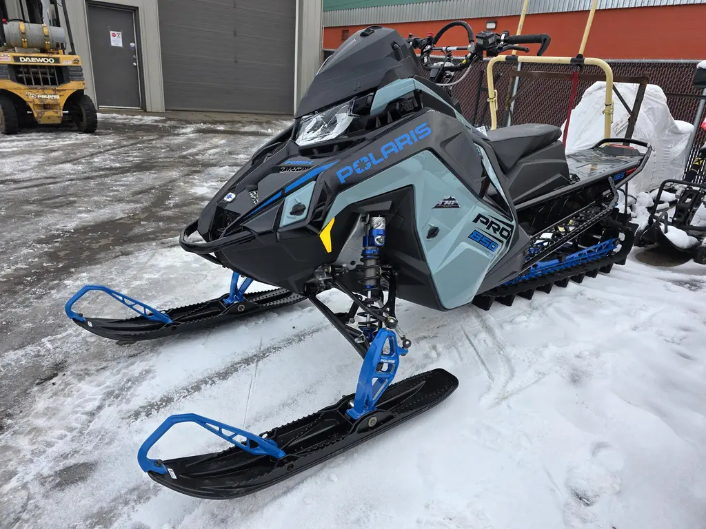 2026 Polaris 850 RMK PRO 155 - 7S Display - Hemlock Blue / Black / Velocity Blue