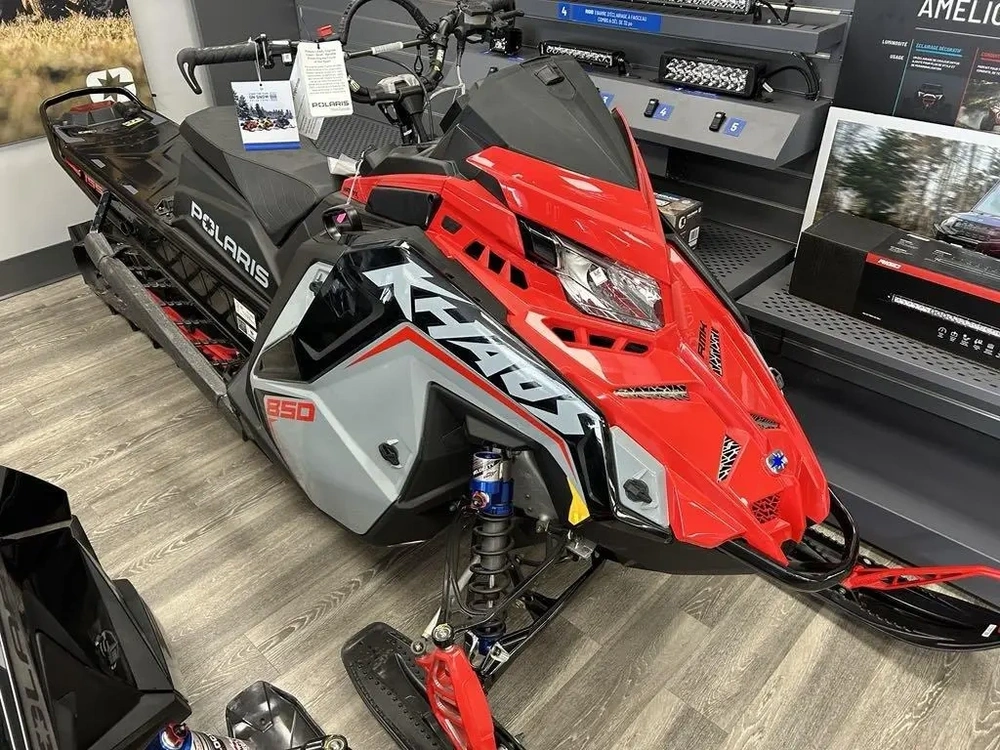 Polaris Rmk Khaos 850 155 Storm Gray / Indy Red 2025 alt
