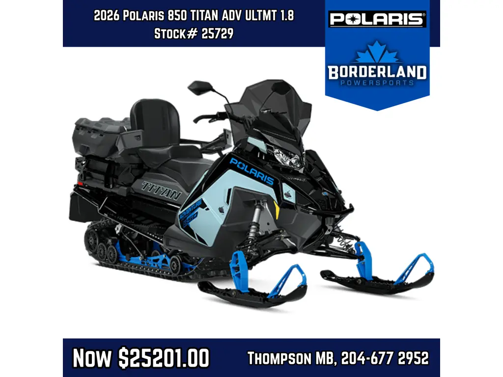 2026 Polaris SNO-26 850 TITAN ADV ULTMT 1.8