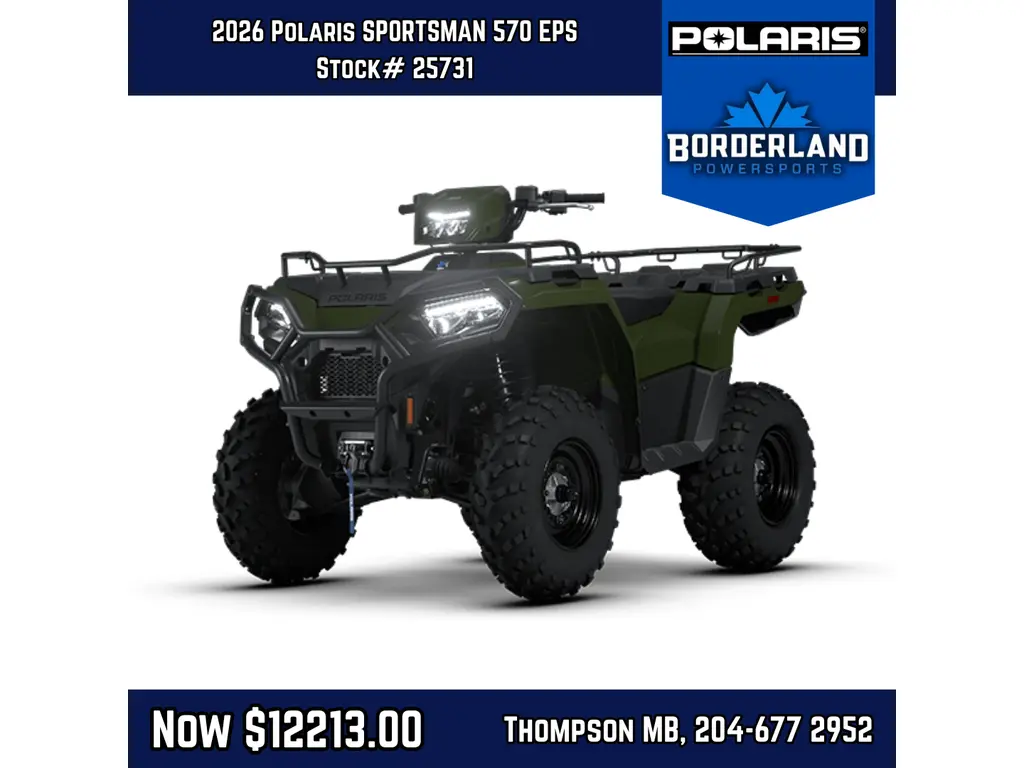 2026 Polaris SPORTSMAN 570 EPS SAGE GREEN 