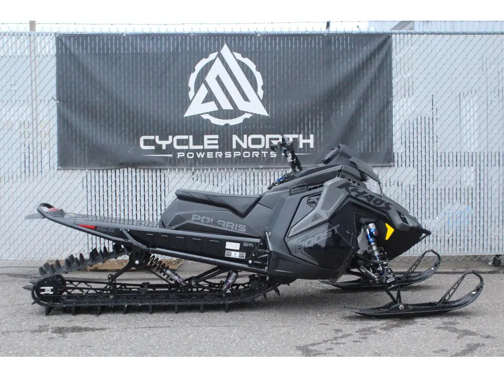 2025 Polaris Boost RMK KHAOS 155 Shadow Gray / Gloss Black