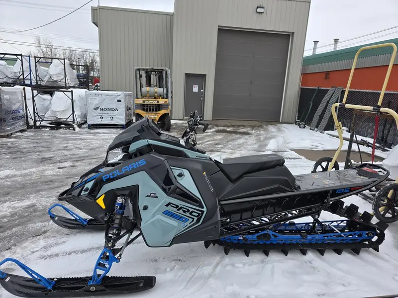 2026 Polaris 850 RMK PRO 155 - 7S Display Hemlock Blue / Black / Velocity Blue