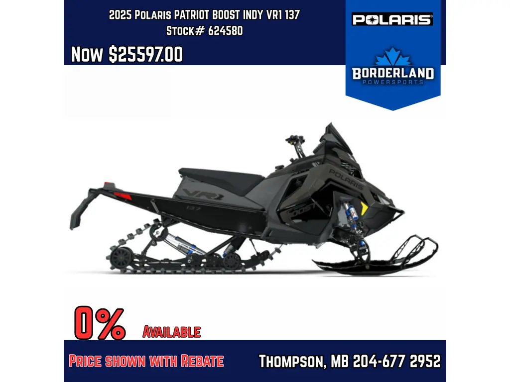 2025 Polaris PATRIOT BOOST INDY VR1 137 - GREY/BLACK 