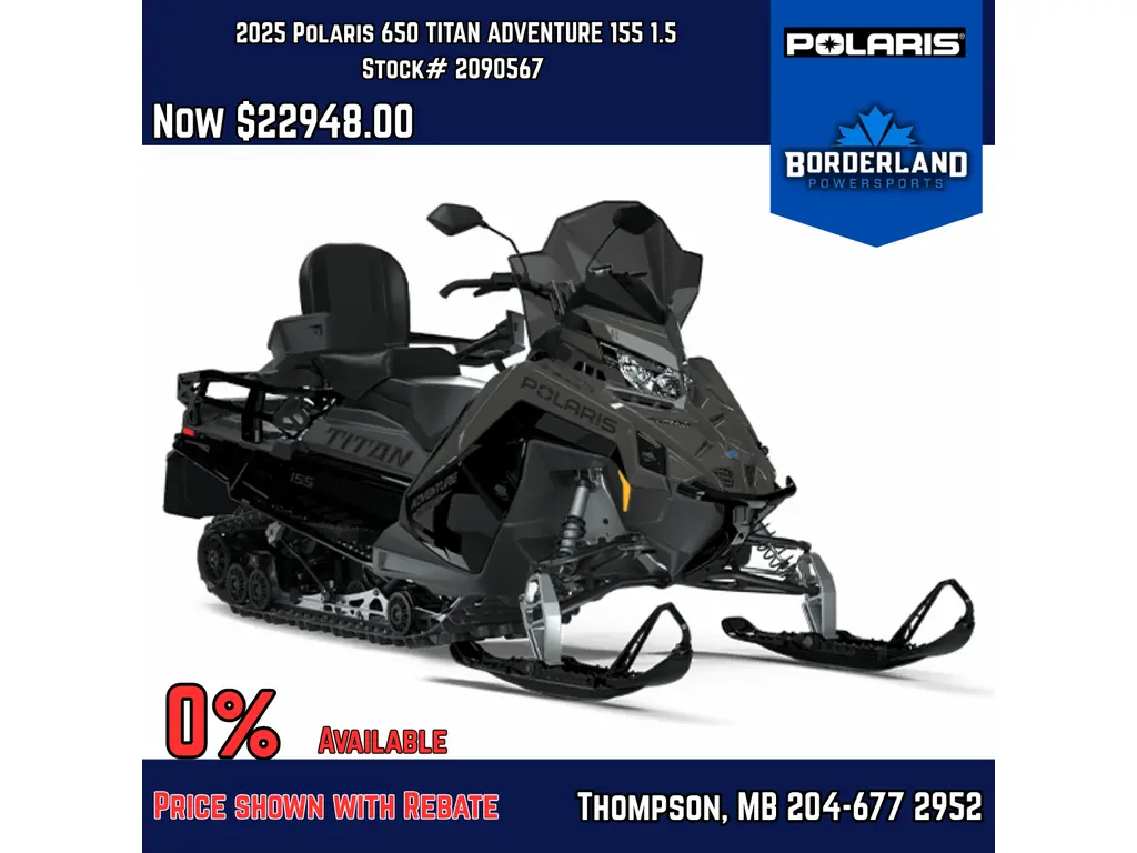 2025 Polaris 650 Titan Adventure 155 (1.5-Inch) 