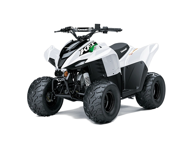 2026 Kawasaki Kfx50 2026 Blanc | 🌟 Comparable Suzuki Quadsport Z50 & Honda Trx90 🌟 | alt