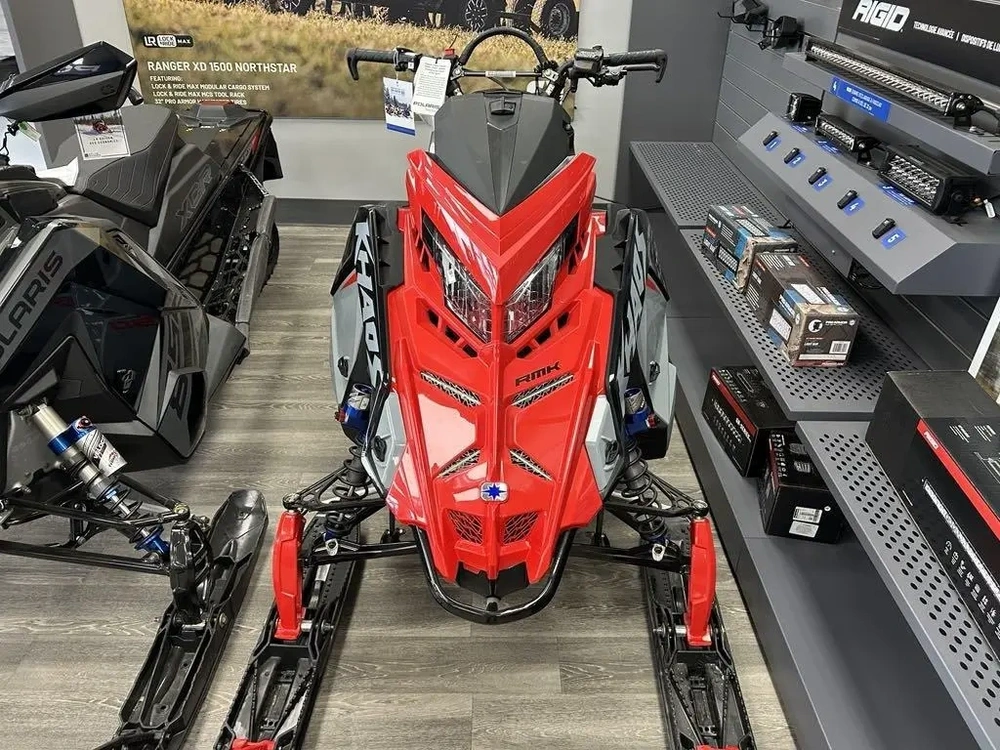 Polaris Rmk Khaos 850 155 Storm Gray / Indy Red 2025 alt
