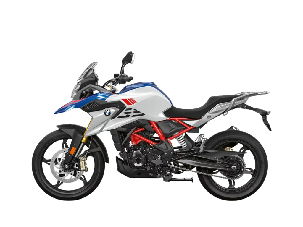 2025 BMW G 310 GS // Polar White/Racing Blue Metallic 