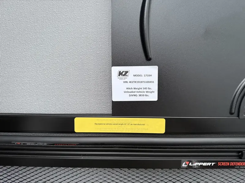 2026 KZ-RV Sportsmen Classic 171BH