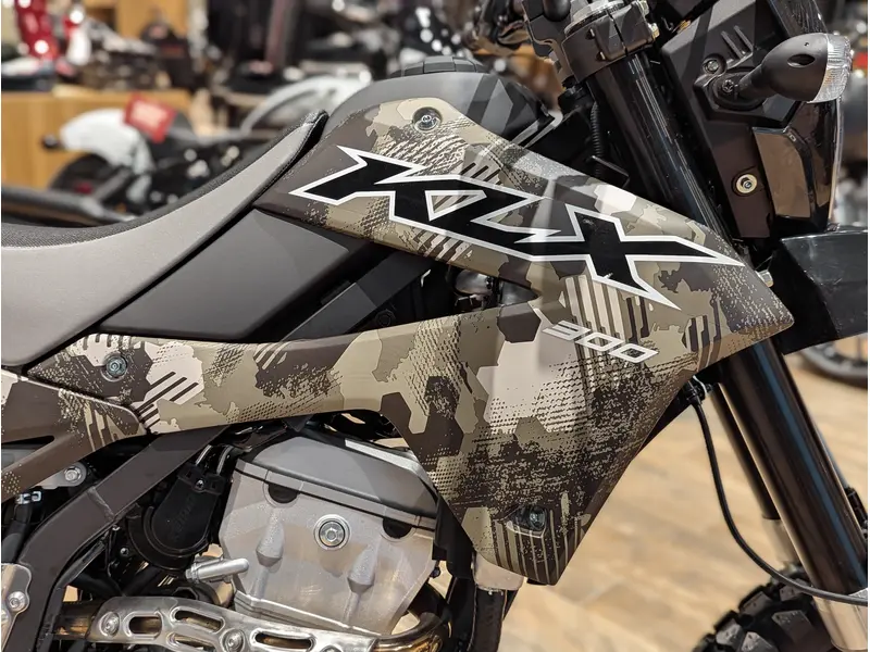 2026 Kawasaki KLX300 // Cypher Camo Beige/Ebony thumbnail 7