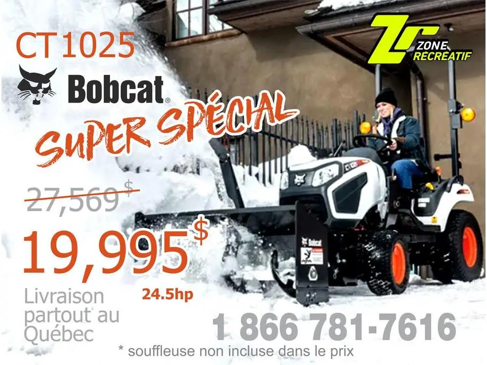 Bobcat Tracteur CT1025 HST 2025 - Loader et bucket inclus