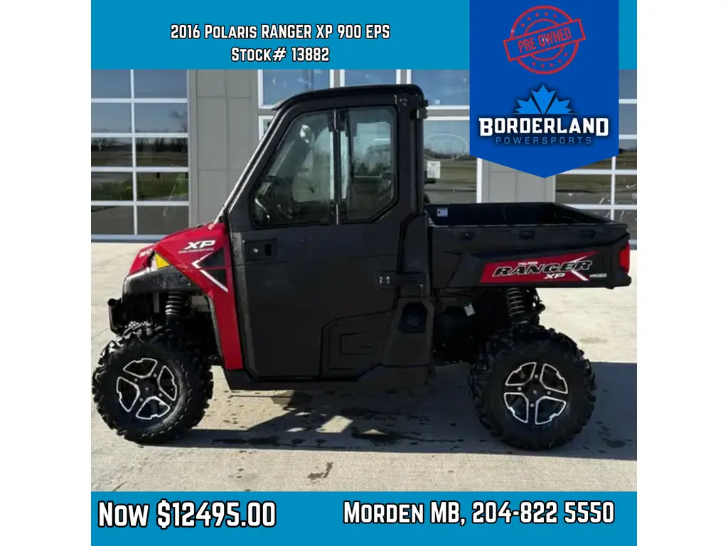 2016 Polaris RANGER XP 900 EPS SUNSET RED