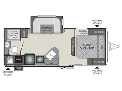 2019 Keystone RV Bullet 22RBP