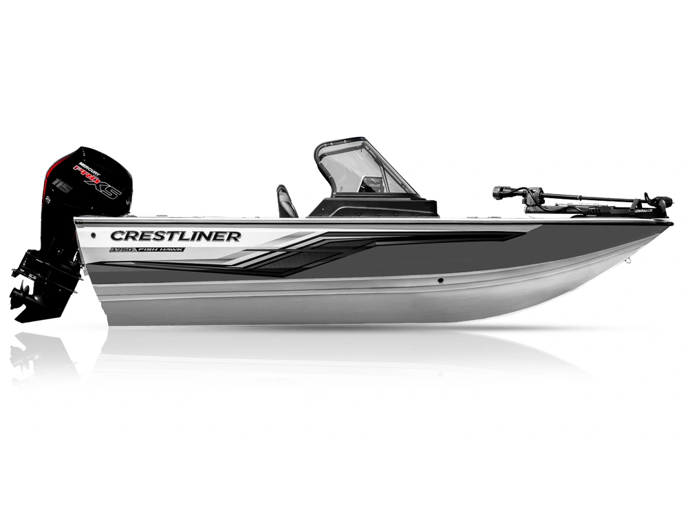 2026 Crestliner 1750 Fish Hawk Wt Jumpseat Black alt