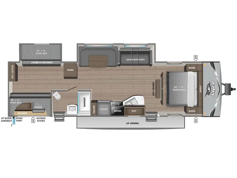 Jayco JAY FLIGHT SLX 321BDS 2026