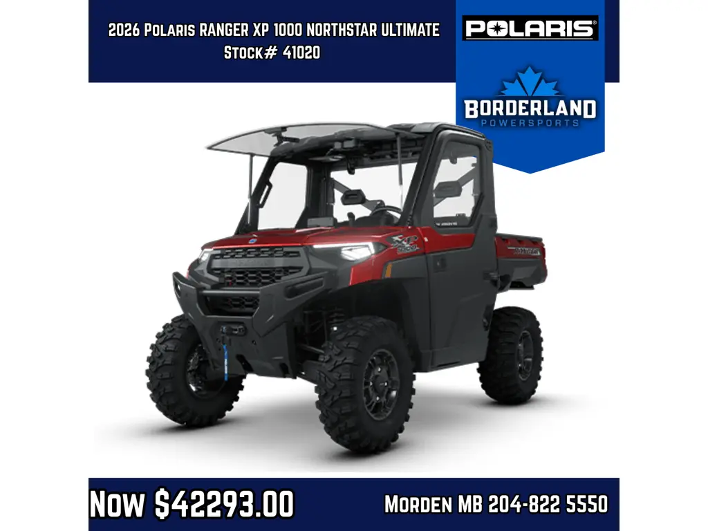 2026 Polaris RANGER XP 1000 NORTHSTAR ULTIMATE SST RED Ultimate 