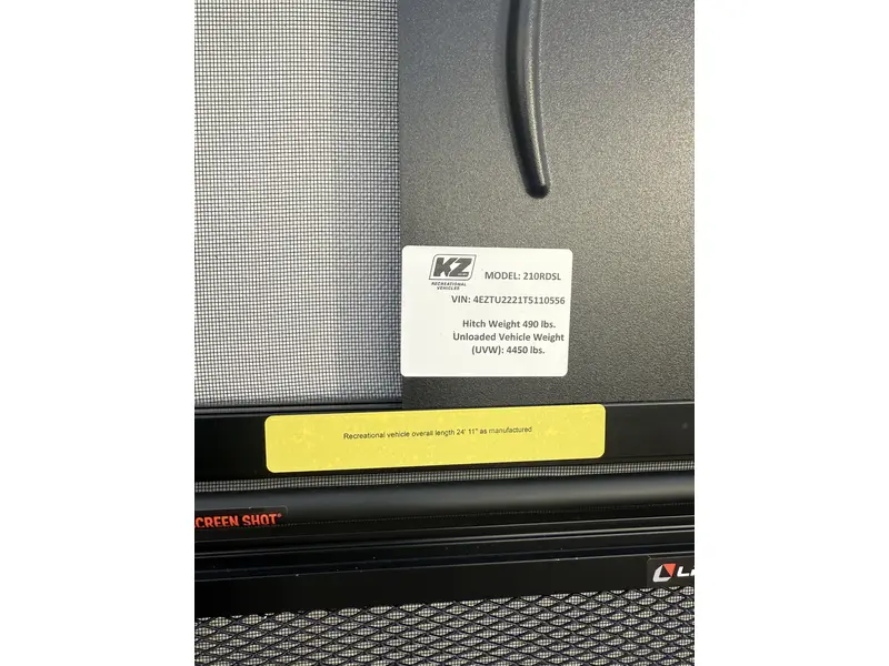 2026 KZ-RV Sportsmen Select 210RDSL