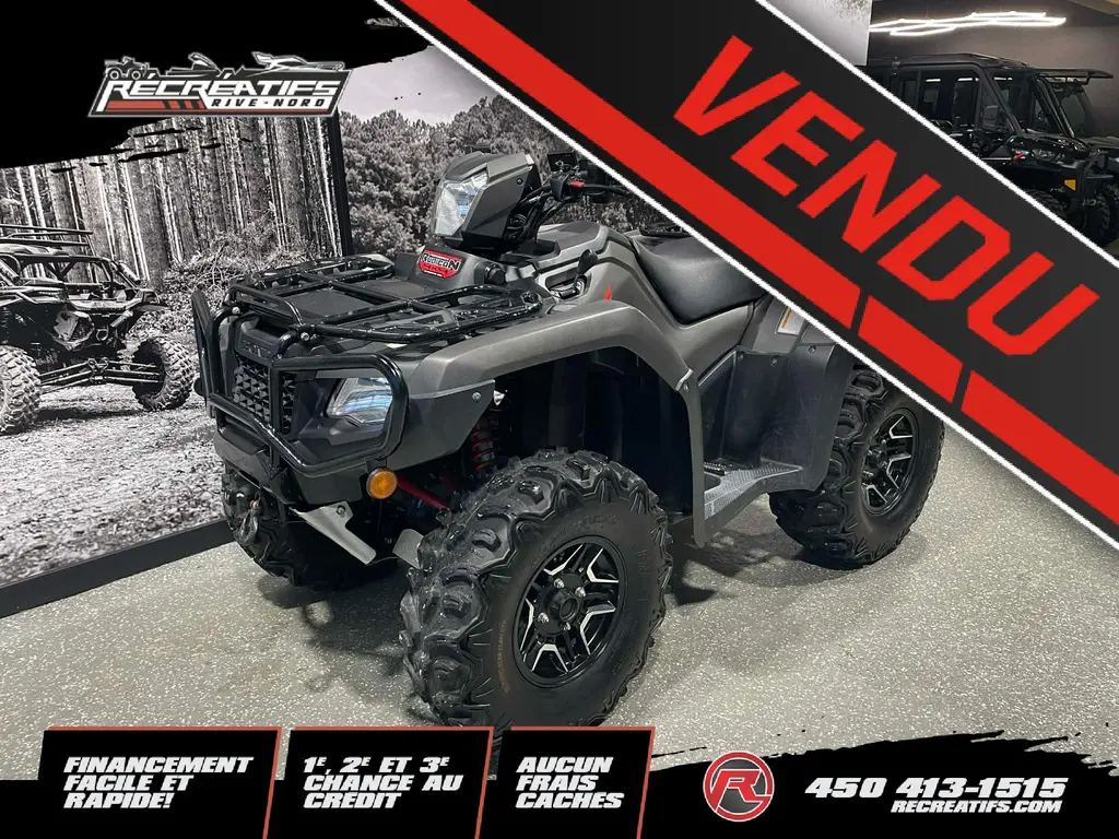 2018 Honda FOREMAN RUBICON 500 DCT IRS EPS **EN SUPERBE CONDITION!!**