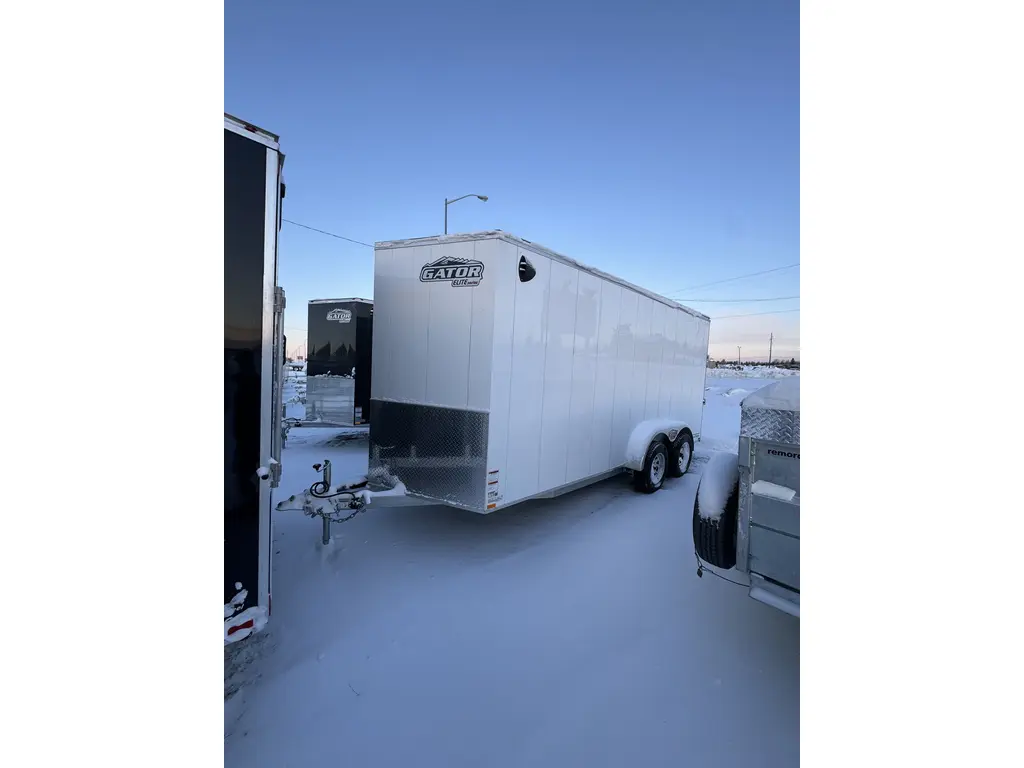 Gator ELITE ENCLOSED TRAILER,7X16,V-NOSE,REAR RAMP  2026