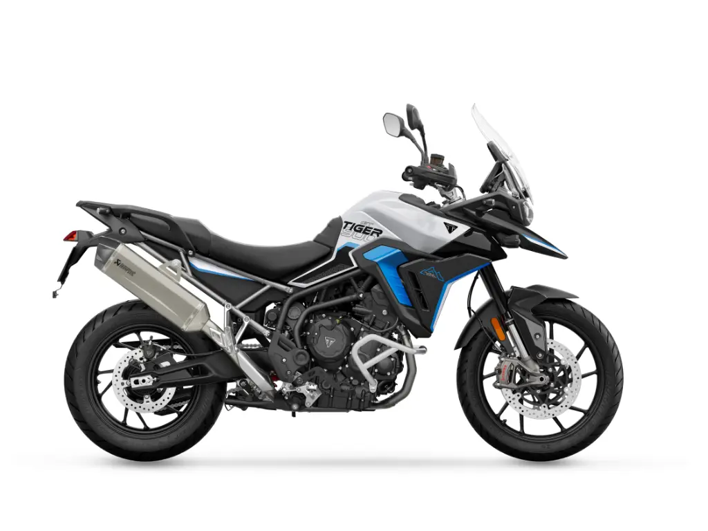 2026 Triumph Tiger 900 Alpine Edition // Snowdonia White/Graphic Black/Aegean Blue 