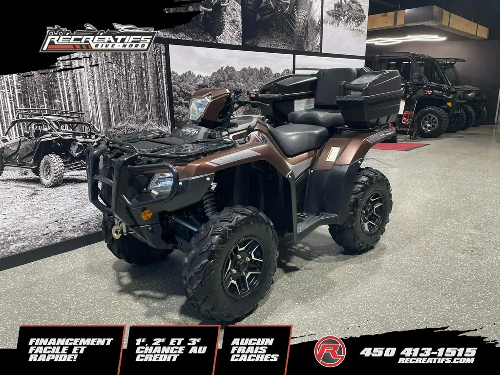 2021 Honda FORMAN RUBICON 520 DELUXE EPS IRS **SEULEMENT 1357KM!!**