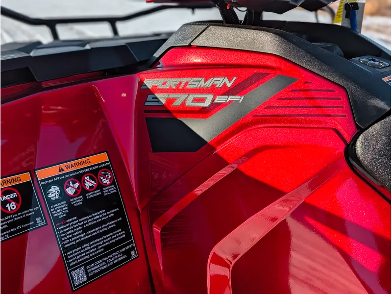 2026 Polaris Sportsman 570 Trail // Sunset Red