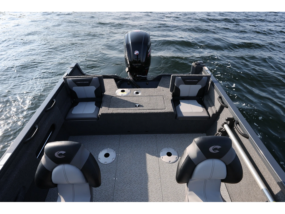 2026 Crestliner 1750 Hawk Wt Jumpseat White alt