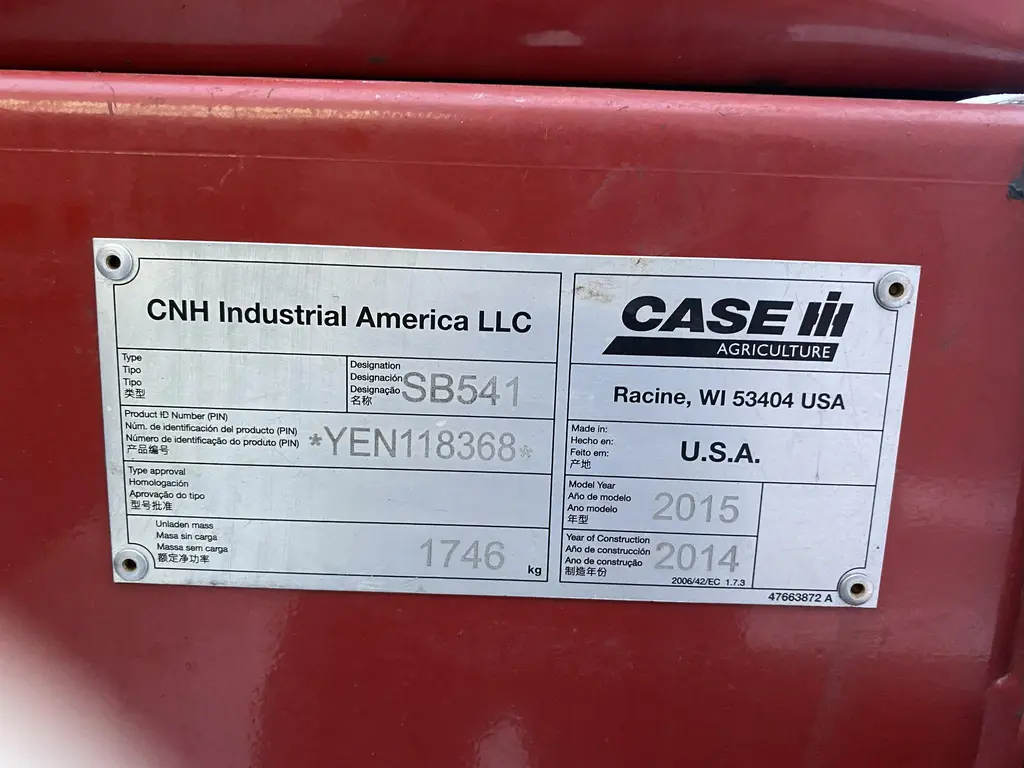 2015 Case IH SB541