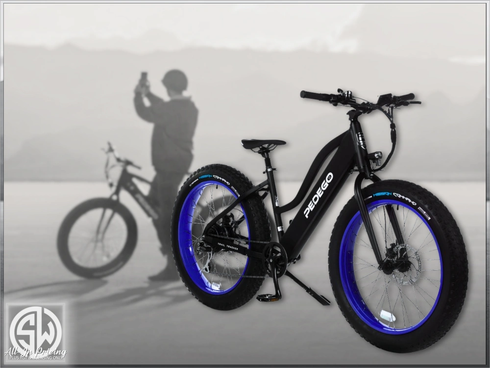 2021 Pedego 36v 11ah Trail Tracker 24" Blue Rims alt