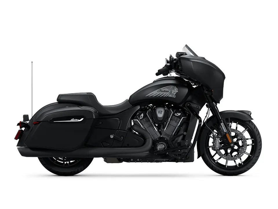 2025 Indian Motorcycle Chieftain PowerPlus Dark Horse With 112 + Rider Assist Package + PowerBand Audio Package // Black Smoke 