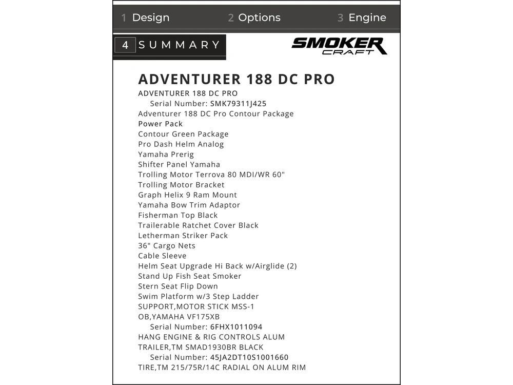 2025 Smoker-craft Adventurer 188 Dc Pro Contour - Demo - Low Hours alt