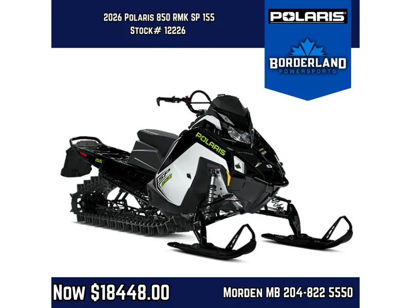 2026 Polaris SNO-26 850 RMK SP 155 850 155
