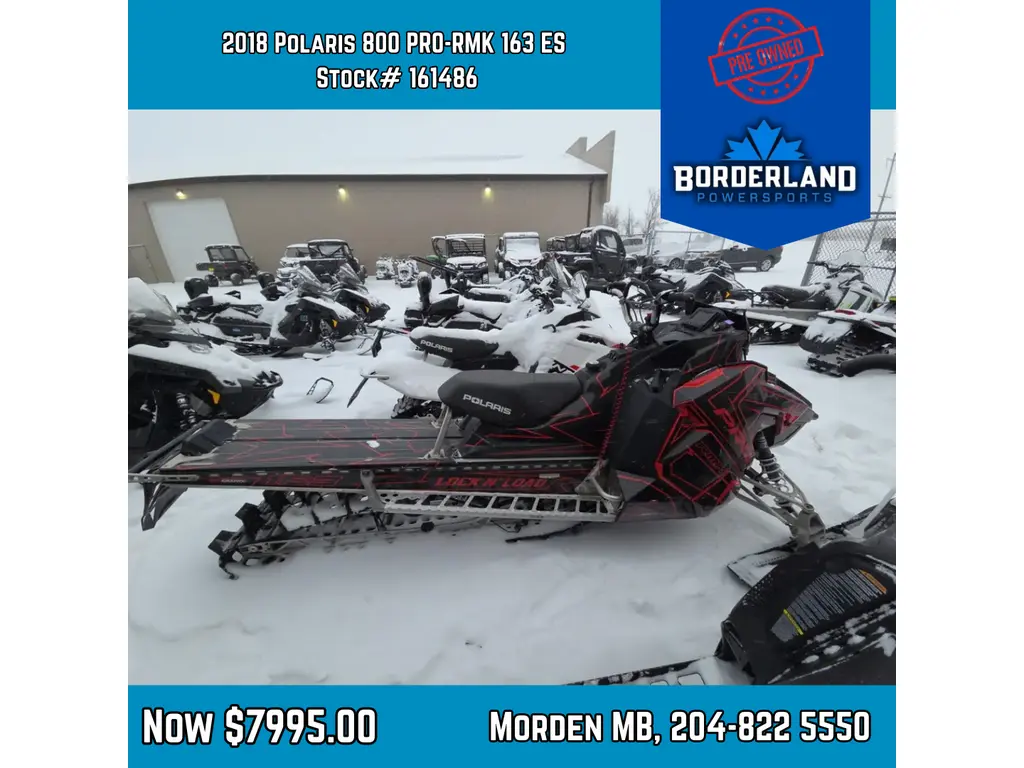 2018 Polaris 800 PRO-RMK 163 ES