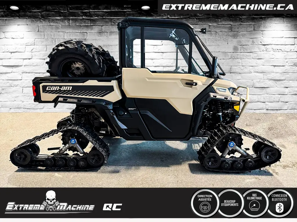 Can-Am DEFENDER LIMITED 2025 - BAS KILOMETRAGE !!!! SYSTEME DE SON!! CHENILLE!!