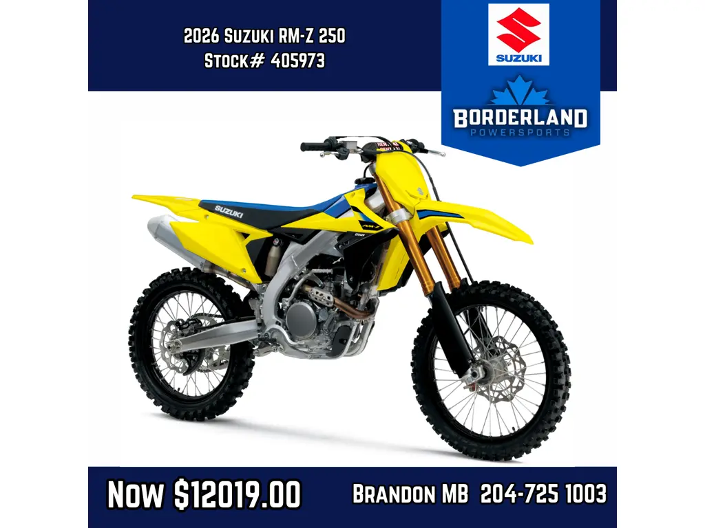 2026 Suzuki RM-Z 250 - Champion Yellow No.2