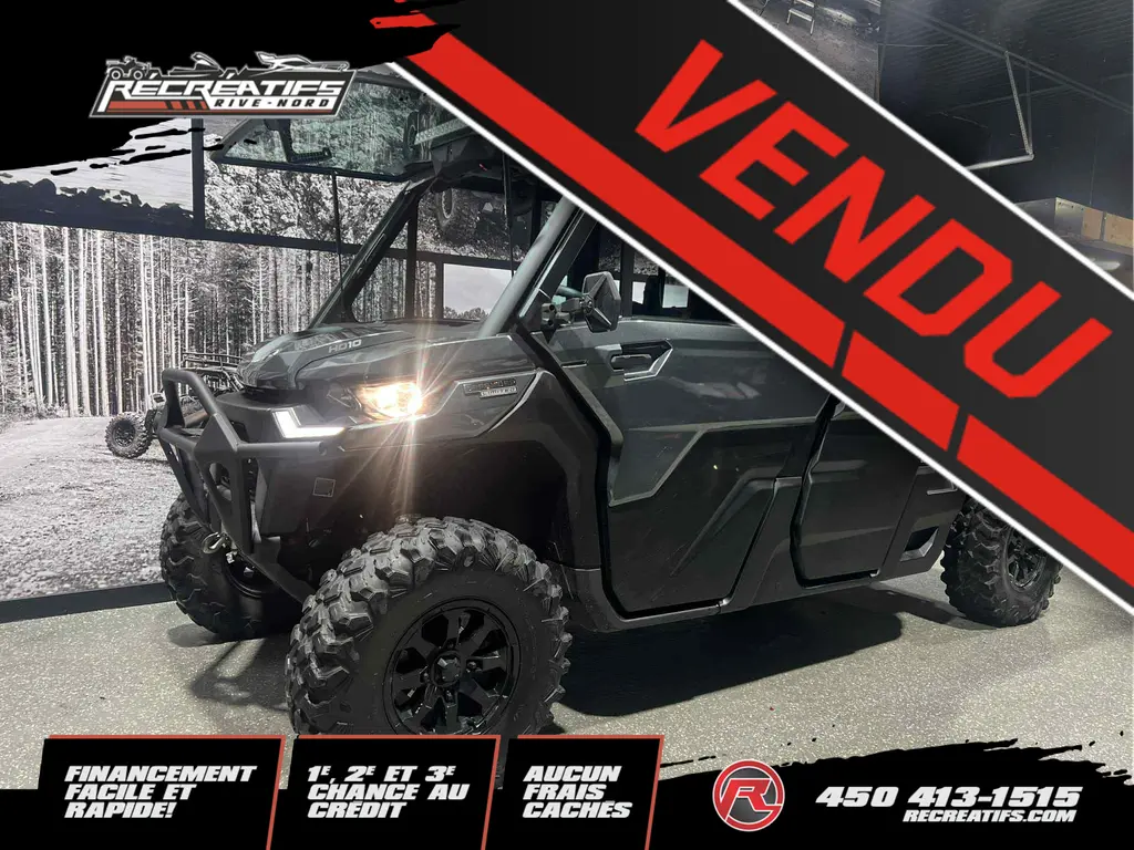 Can-Am DEFENDER MAX HD10 LIMITED CAB **SEULEMENT 2799KM!!** 2023