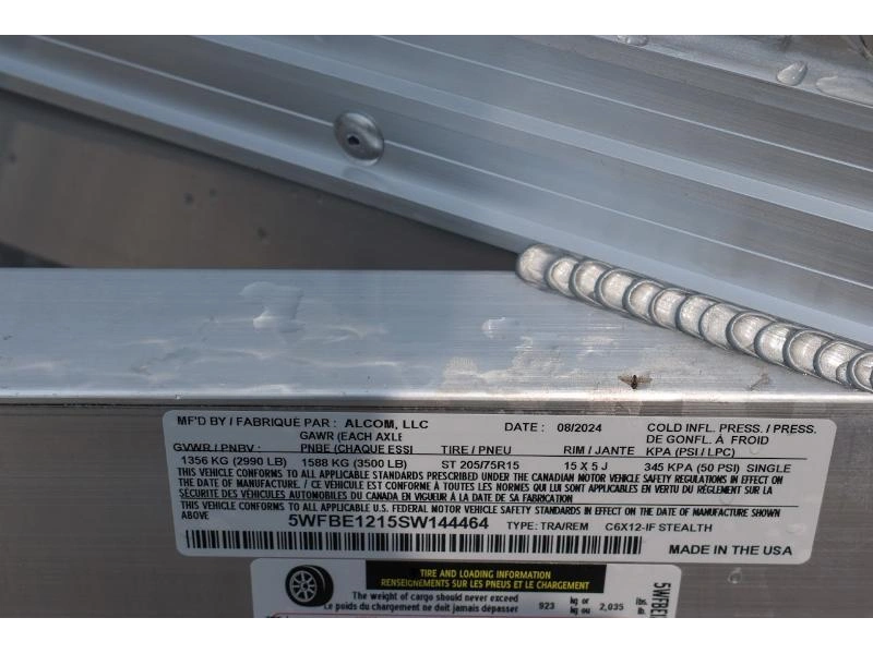 Stealth Trailers C6x12 Sa Rr 2025 alt