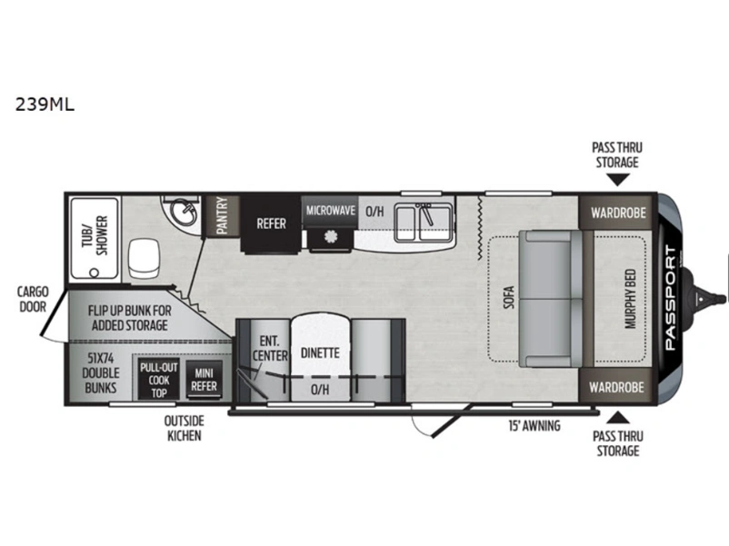 Keystone Rv Passport 239ml 2020 alt