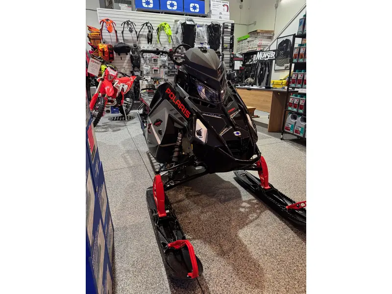 2026 Polaris 9R RMK PRO 155X3.25 - Frosted Silver Metallic / Black / INDY®  Red