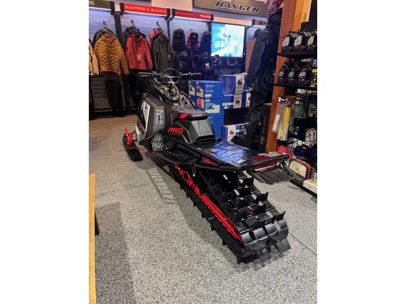 2026 Polaris 9R RMK PRO 155X3.25 - Frosted Silver Metallic / Black / INDY®  Red