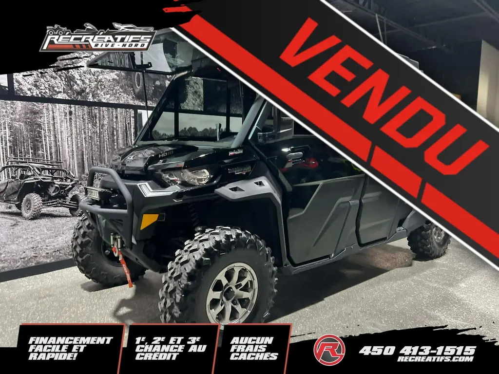 2024 Can-Am DEFENDER MAX HD10 LONE STAR CAB - **CABINE CHAUFFÉE ET CLIMATISÉ!!**