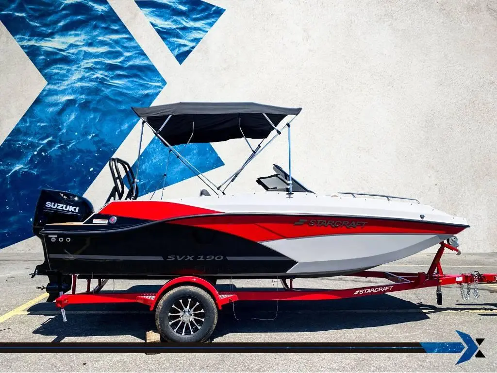 2025 STARCRAFT SVX 190 OB 140HP deck boat bateau Ponté