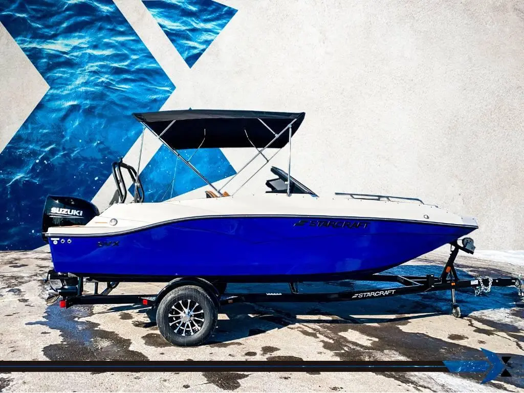 2025 Starcraft SVX 190 OB 140HP deck boat bateau Ponté