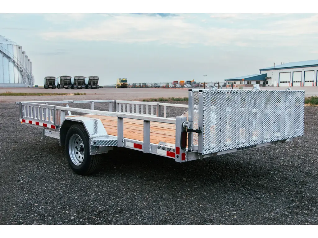 2024 Nordtek Utility 82"X12' - 5K Single Axle, Light Duty, Aluminum Rims, Side Load Ramp 