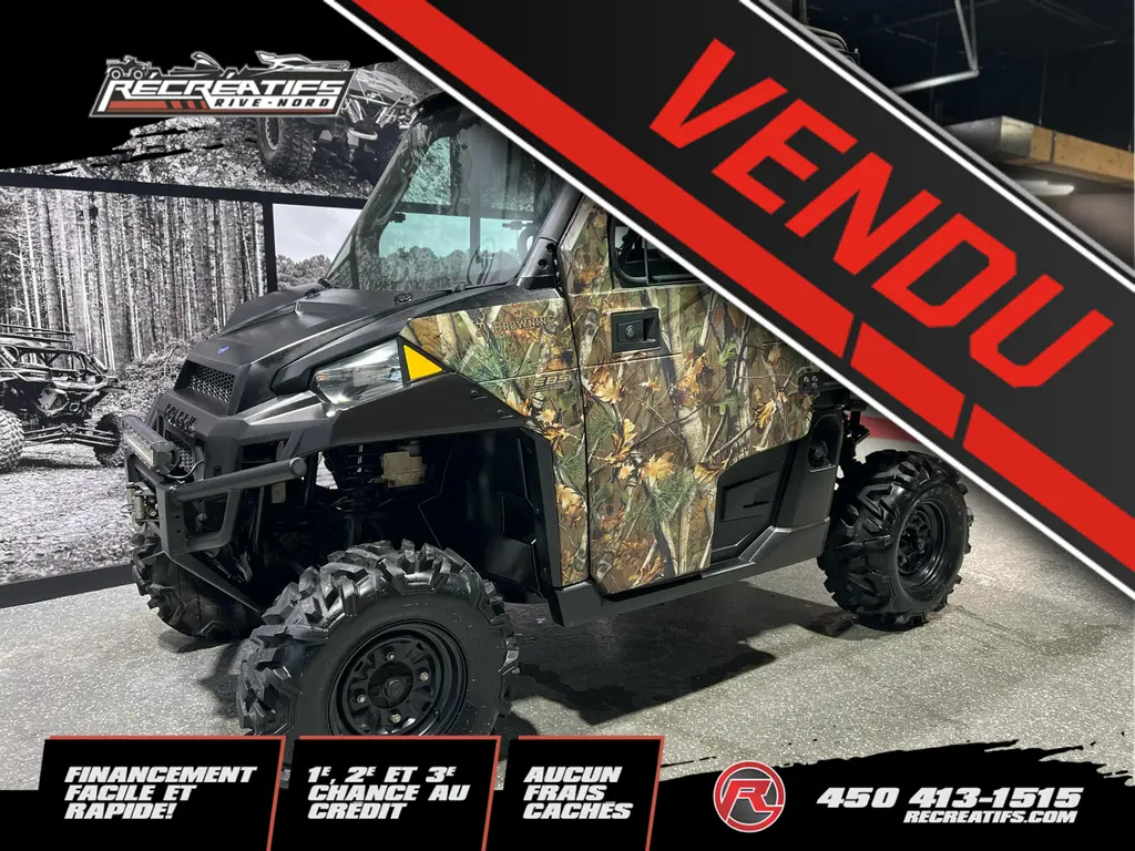 2014 Polaris Ranger XP 900 Browning limited Edition **CABINE FERMÉE ISOLÉE!**