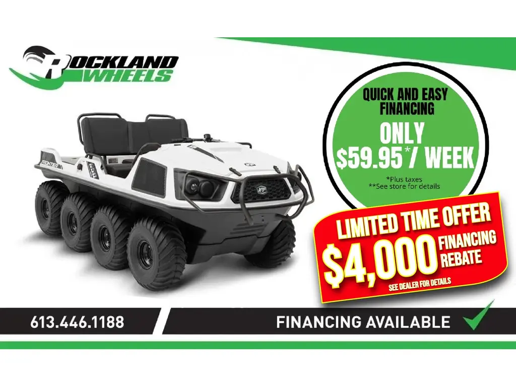 2023 Argo FRONTIER 650 HO 8X8 WITH FREE HANDRAIL AND BRUSH GUARD