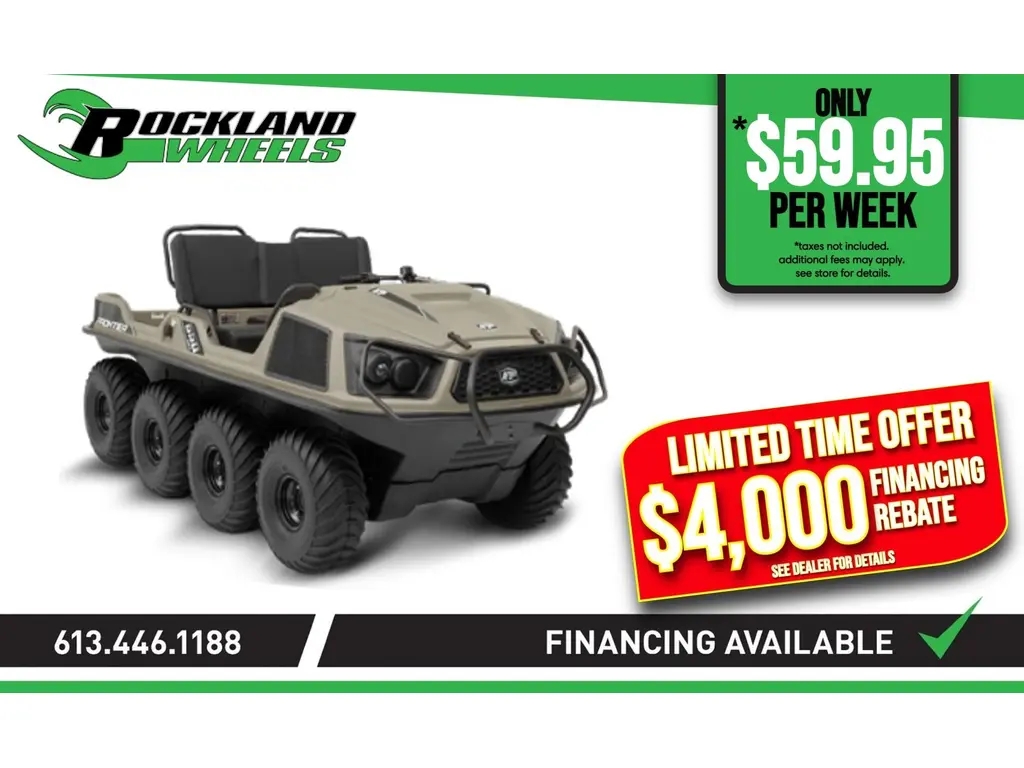 Argo FRONTIER 650 HO 8X8 WITH FREE HANDRAIL AND BRUSH GUARD 2023